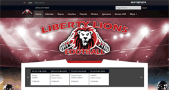 Desktop Screenshot of libertylionsfootball.com